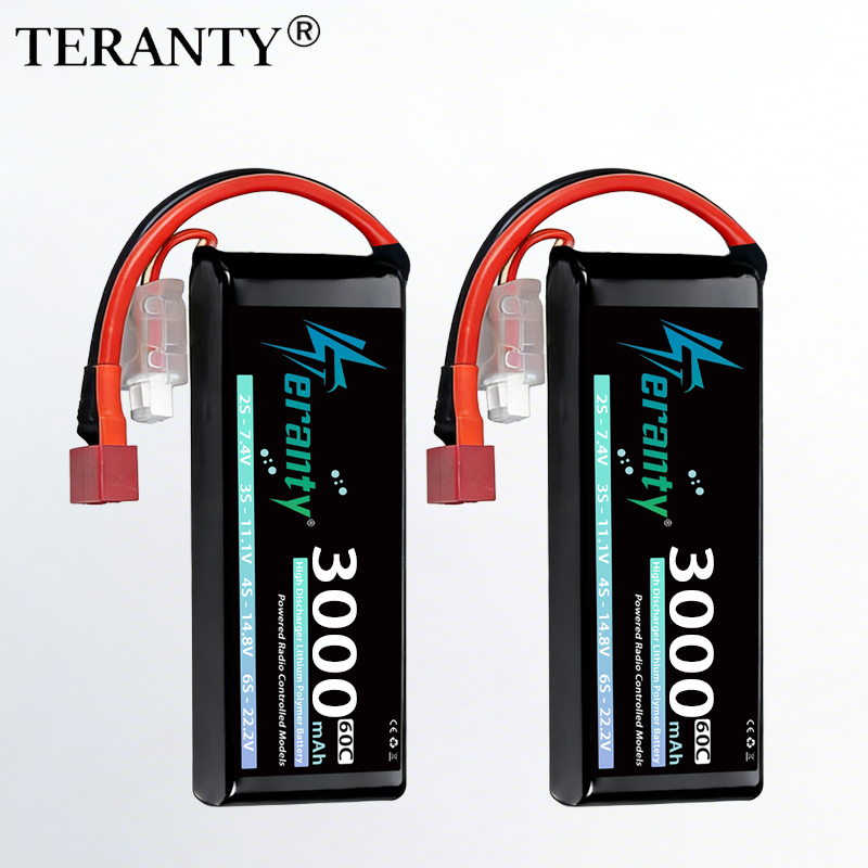 Fpv Drone Battery - TERANTY 2S 3000mAh Lipo Battery 7.4V