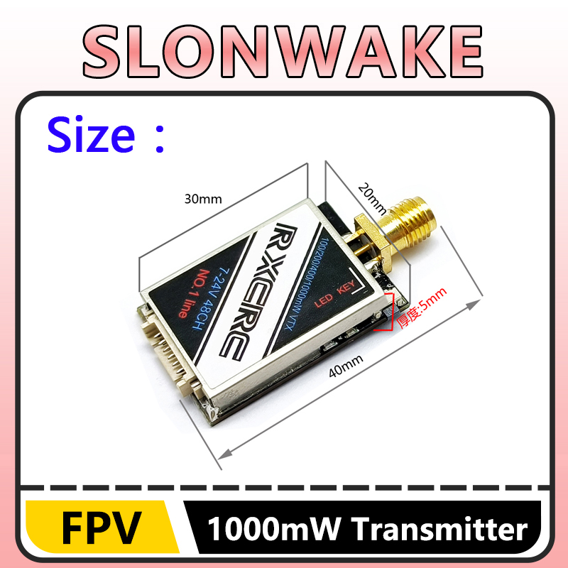 SLONWAKE  5.8G 48CH 1W VTX 100 - Fpv Drone Camera review and price