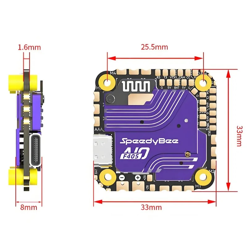 SpeedyBee F405 AIO Flight Cont - Fpv Drone Flight Controller review and price