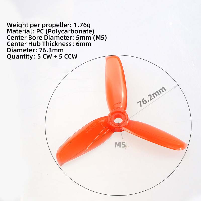 3050 3 Inch Propellers, 5CW 5C - Fpv Drone Motor review and price
